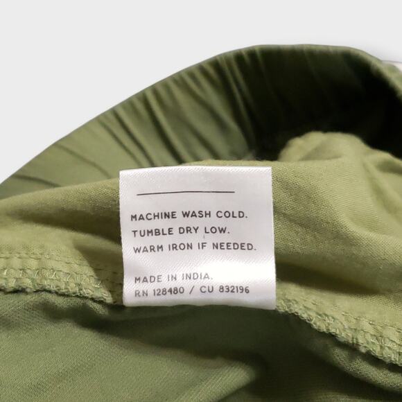 Pact Womens Organic Cotton Daily Twill Pant Olive Green Sz Med Casual Minimalist - Picture 9 of 13